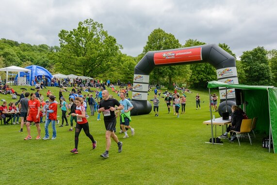 Zieleinlauf von Laufen fürs Leben